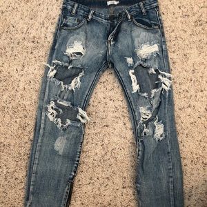 TOBI distressed jeans
